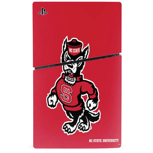 North Carolina State University Wolfpack PS5 Slim Digital Edition Bundle Skin
