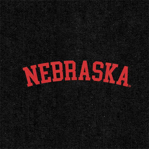 University of Nebraska Collegiate Text Black Nintendo 2DS XL (2017) Skin