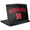 University of Nebraska Collegiate Text Black Dell Alienware Skin