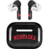 University of Nebraska Collegiate Text Black Apple AirPods Pro Skin