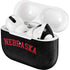 University of Nebraska Collegiate Text Black Apple AirPods Pro Skin