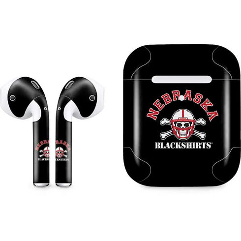 University of Nebraska Blackshirts Apple AirPods 2 Skin