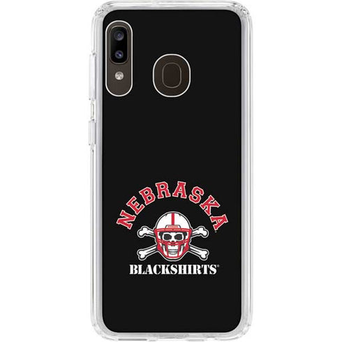 University of Nebraska Blackshirts Galaxy A20 Clear Case