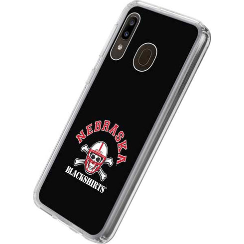 University of Nebraska Blackshirts Galaxy A20 Clear Case