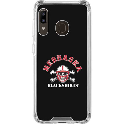 University of Nebraska Blackshirts Galaxy A30 Clear Case