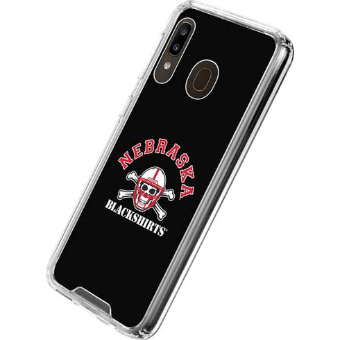 University of Nebraska Blackshirts Galaxy A30 Clear Case