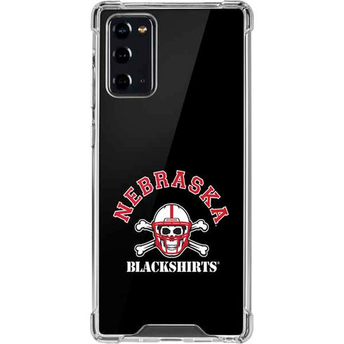 University of Nebraska Blackshirts Galaxy Note20 5G Clear Case