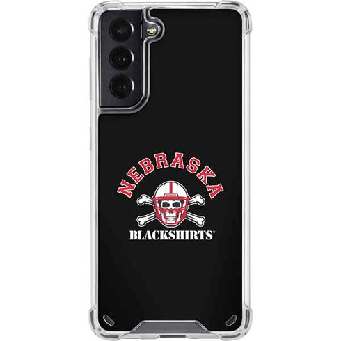 University of Nebraska Blackshirts Galaxy S21 5G Clear Case
