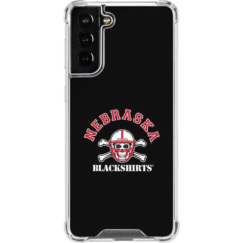 University of Nebraska Blackshirts Galaxy S21 FE Clear Case