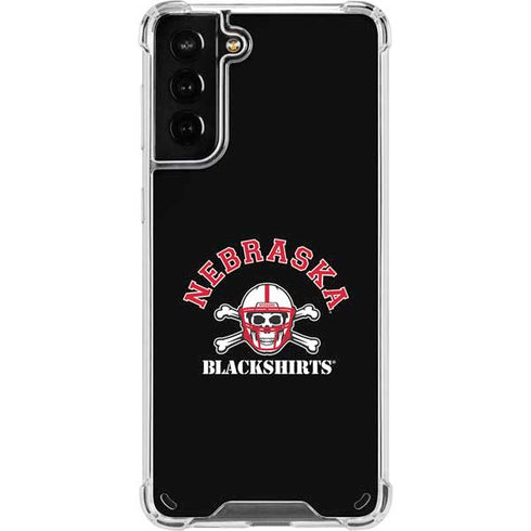 University of Nebraska Blackshirts Galaxy S21 Plus 5G Clear Case