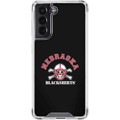 University of Nebraska Blackshirts Galaxy S22 Clear Case