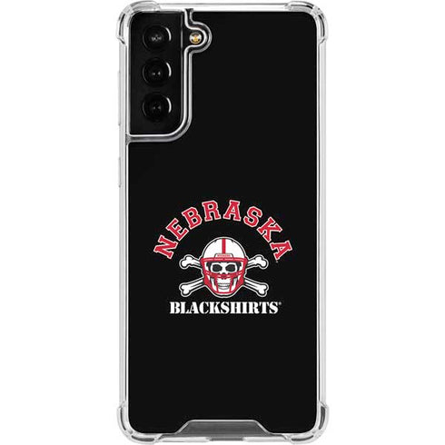 University of Nebraska Blackshirts Galaxy S22 Plus Clear Case