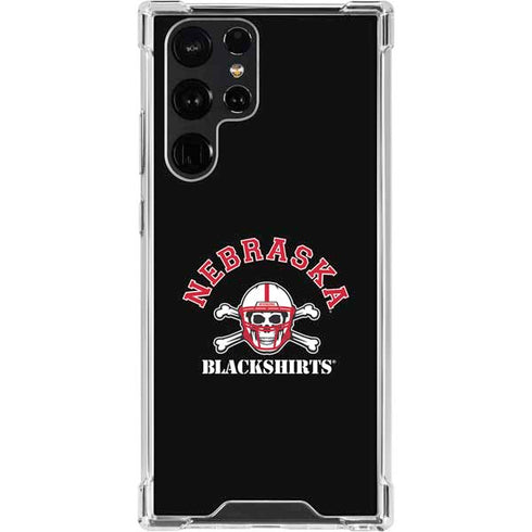 University of Nebraska Blackshirts Galaxy S22 Ultra Clear Case