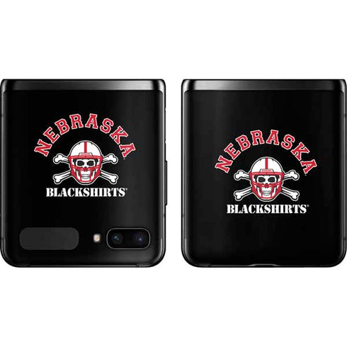 University of Nebraska Blackshirts Galaxy Z Flip Skin