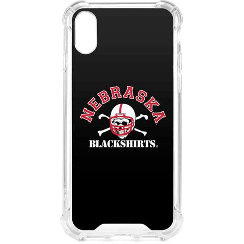 University of Nebraska Blackshirts iPhone XS Clear Case