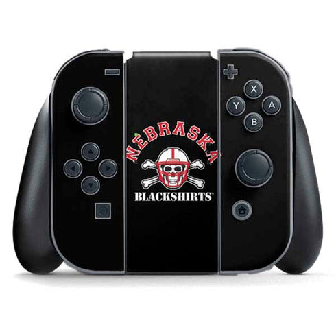 University of Nebraska Blackshirts Nintendo Switch (2017-2021) Joy-Con Controller Skin