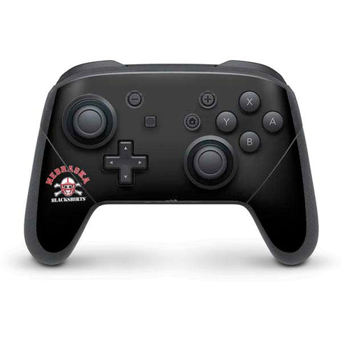 University of Nebraska Blackshirts Nintendo Switch Pro Controller Skin