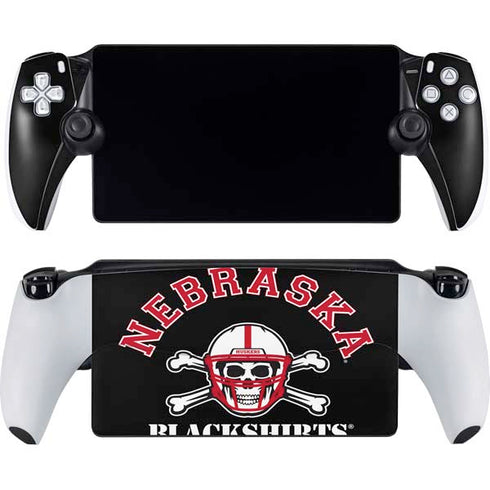 University of Nebraska Blackshirts PlayStation Portal Remote Player Skin