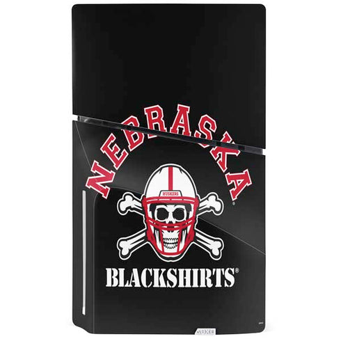 University of Nebraska Blackshirts PS5 Slim Disk Console Skin