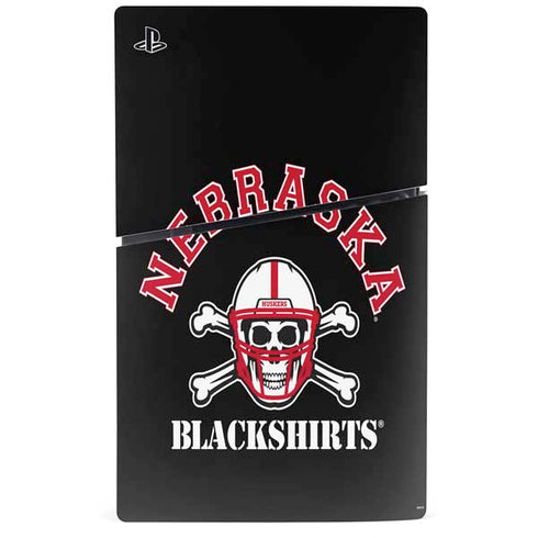 University of Nebraska Blackshirts PS5 Slim Digital Edition Bundle Skin