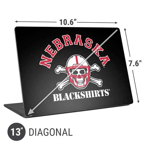 University of Nebraska Blackshirts Universal Laptop 13in (10.6 x 7.6in) Skin