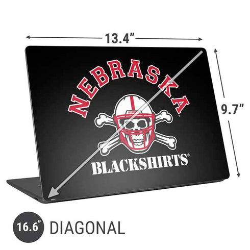 University of Nebraska Blackshirts Universal Laptop 16.6in (13.4 x 9.7in) Skin