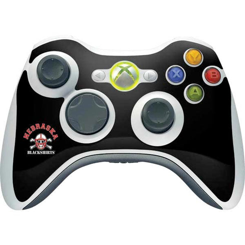 University of Nebraska Blackshirts Xbox 360 Wireless Controller Skin