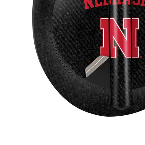 University of Nebraska Collegiate Text Black Bose Noise Cancelling Headphones 700 Skin