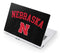 University of Nebraska Collegiate Text Black Acer Chromebook Skin