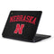University of Nebraska Collegiate Text Black Samsung Chromebook Skin
