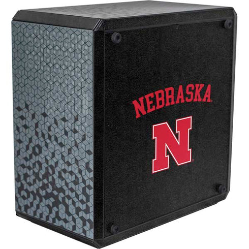University of Nebraska Collegiate Text Black Cooler Master MasterBox Q300L Mini Tower Skin