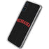 University of Nebraska Collegiate Text Black Galaxy A10e Clear Case