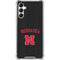 University of Nebraska Collegiate Text Black Galaxy A15 5G Clear Case