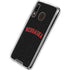 University of Nebraska Collegiate Text Black Galaxy A30 Clear Case