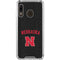 University of Nebraska Collegiate Text Black Galaxy A30 Clear Case