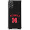 University of Nebraska Collegiate Text Black Galaxy A32 5G Clear Case