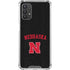 University of Nebraska Collegiate Text Black Galaxy A32 5G Clear Case