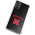 University of Nebraska Collegiate Text Black Galaxy A32 5G Clear Case