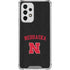 University of Nebraska Collegiate Text Black Galaxy A33 5G Clear Case