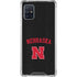 University of Nebraska Collegiate Text Black Galaxy A51 5G Clear Case
