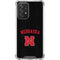 University of Nebraska Collegiate Text Black Galaxy A52 5G Clear Case