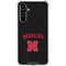 University of Nebraska Collegiate Text Black Galaxy A54 5G Clear Case