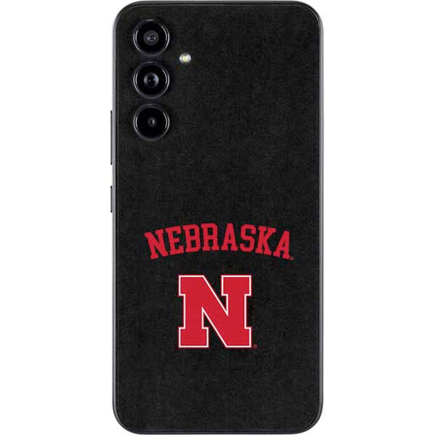 University of Nebraska Collegiate Text Black Galaxy A54 5G Skin