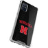 University of Nebraska Collegiate Text Black Galaxy A71 5G Clear Case