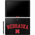 University of Nebraska Collegiate Text Black Galaxy Book 12in Skin