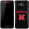 University of Nebraska Collegiate Text Black Galaxy J3 Skin