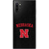 University of Nebraska Collegiate Text Black Galaxy Note 10 Plus Skin
