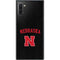 University of Nebraska Collegiate Text Black Galaxy Note 10 Skin