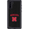University of Nebraska Collegiate Text Black Galaxy Note 10 Waterproof Case
