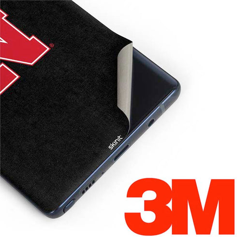 University of Nebraska Collegiate Text Black Galaxy Note 9 Skin